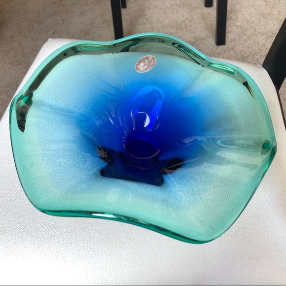 Set of 2! Made in Italy Murano Decorative Bowls - Picture 6 of 8